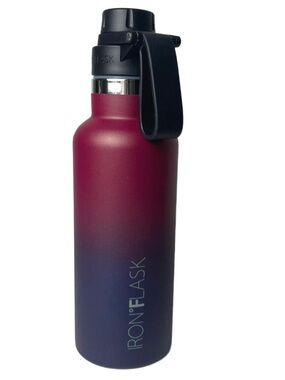 Iron Flask Water Bottle - Stainless Steel 16oz Dark Rainbow